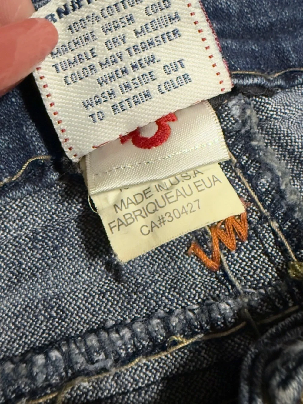 Vintage True Religion Women’s Joey Denim Bootcut Jeans contrast Stitching - Picture 6 of 9